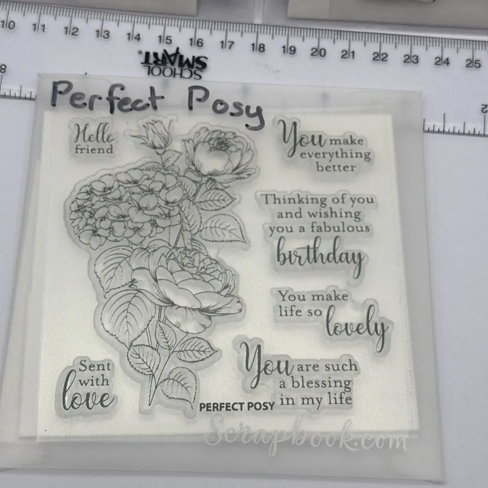 Gina K Designs Mini 4x4 photopolymer stamp sets lot Handmade goodness botanicals